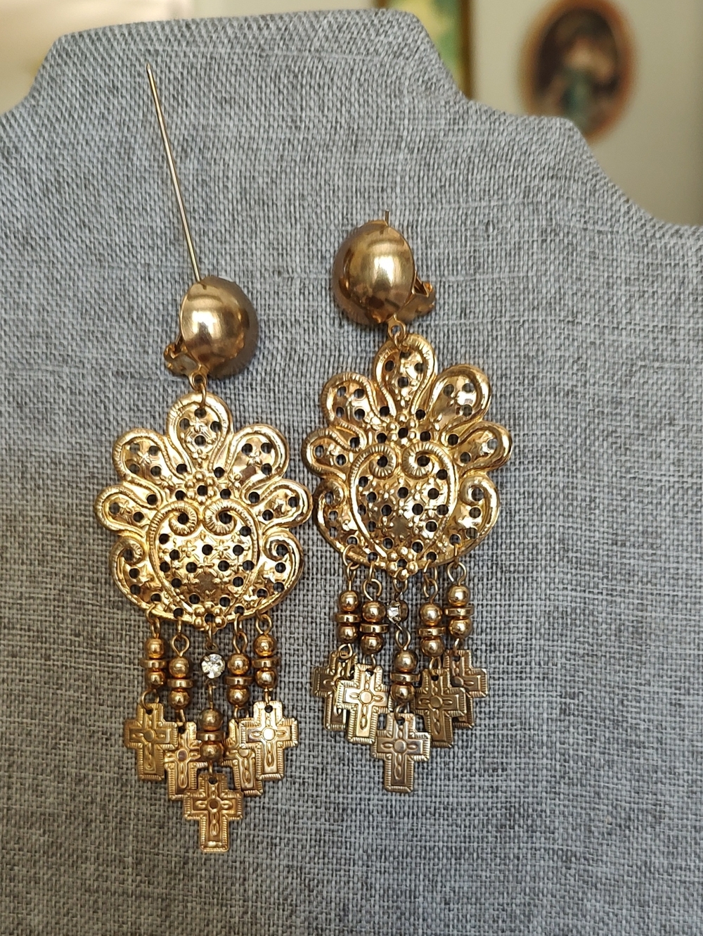 Vintage Bohemian Style Clip On Earrings